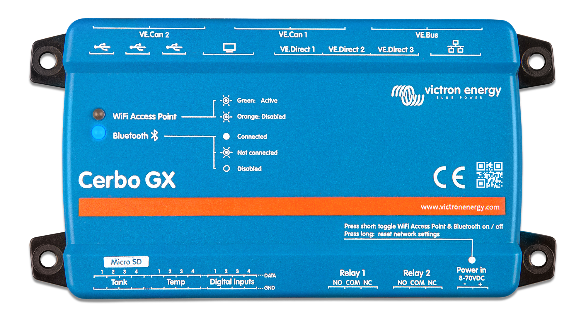 Victron Energy Cerbo GX Batteriövervakning