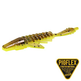 Pigster Gecko 8,5cm 2,5g Brown Chartreuse Flake 4-pack