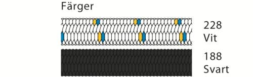 Liros Gummirep 8mm Svart pris/meter