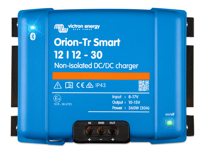 Victron Energy Laddare DC-DC Orion-Tr Smart 12/12V-30A IP43 (icke isolerad) med Bluetooth