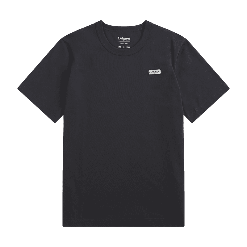 Bergans Logo Cotton T-shirt Herr Dark Shadow Grey XL