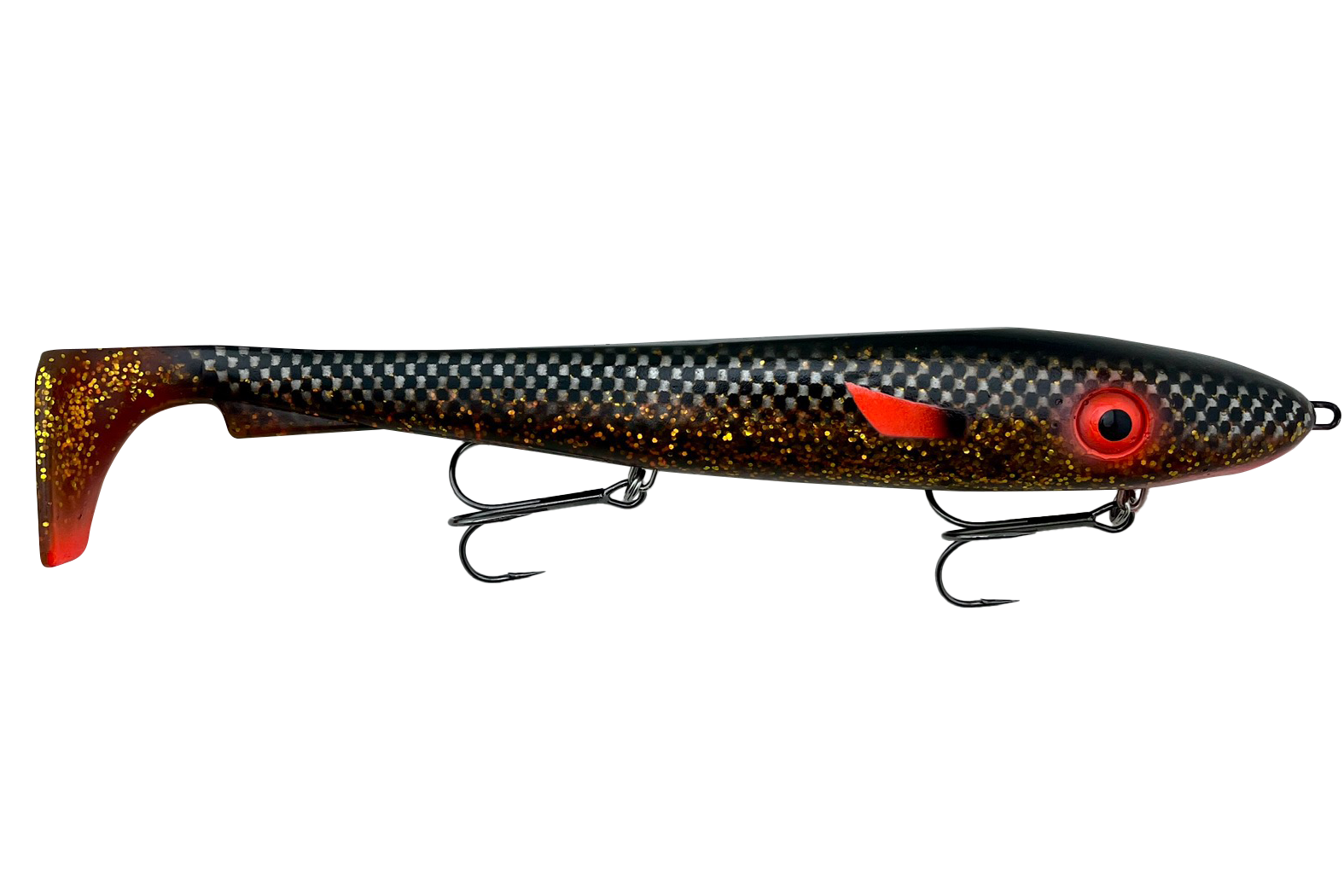 McRubber XL Rigged 30 cm - 215 g UV Black Back