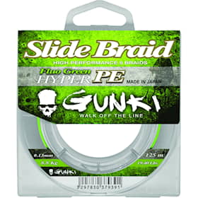 Gunki Slide Braid 0,08 mm 125 m Fluo Green