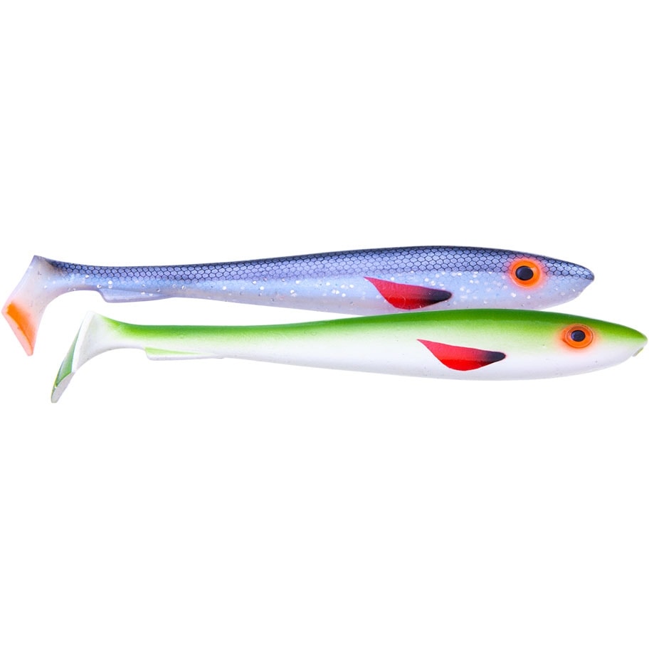 Svartzonker McRubber The Pelagic 29 cm Sober Hot Tail & Blue Silver Flash
