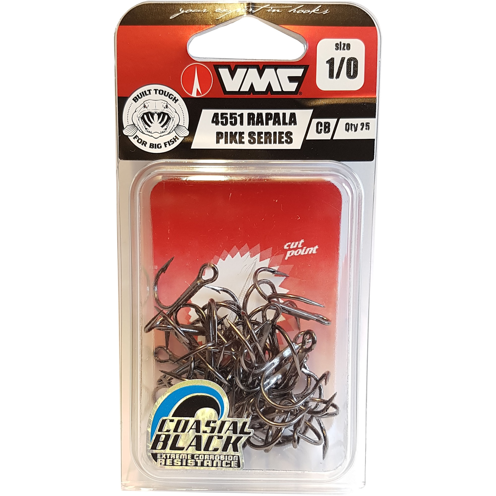 VMC 4551CB Rapala Pike #2/0 25-pack