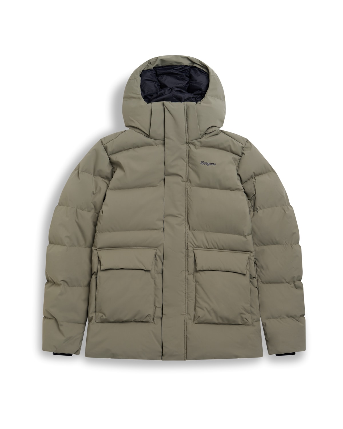 Bergans Dyna Down Hood Jacka Herr Green Mud