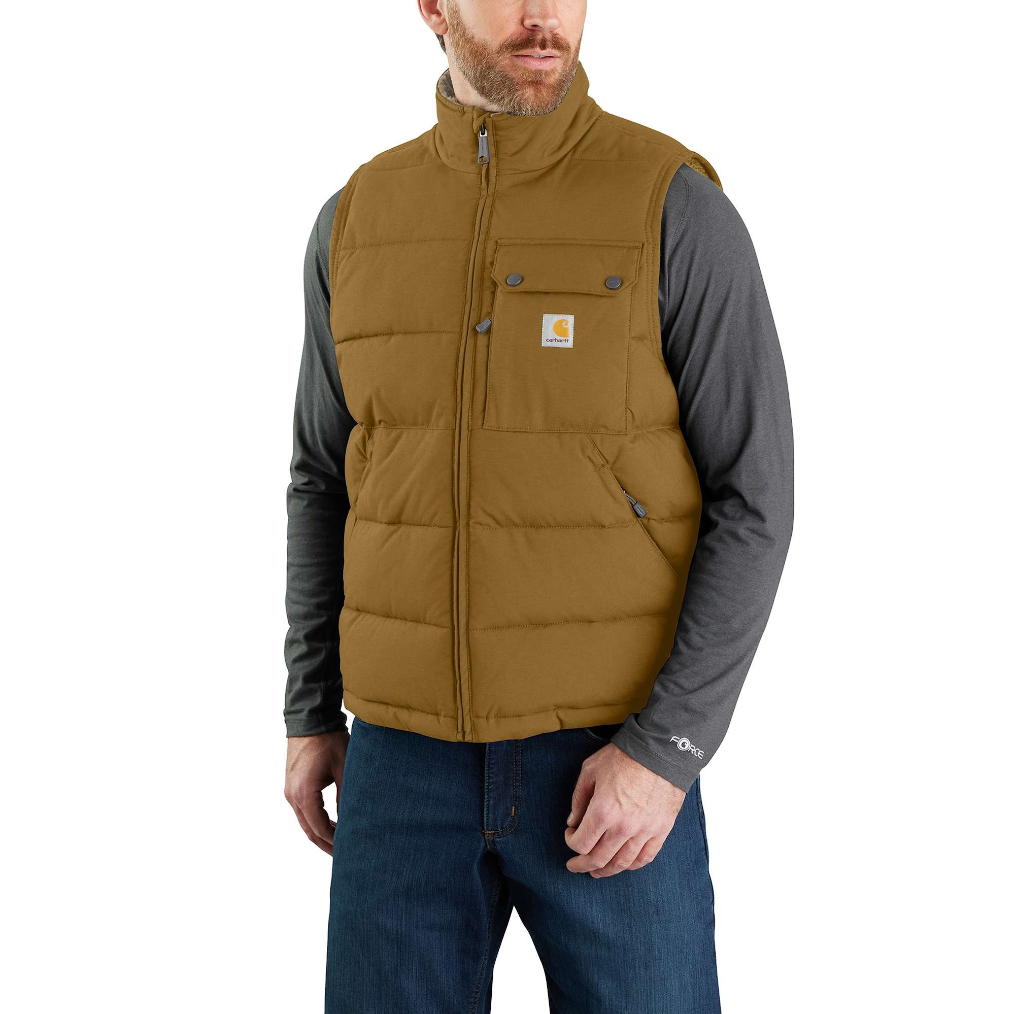 Carhartt Midweight Fodrad Väst Herr Oak Brown XL