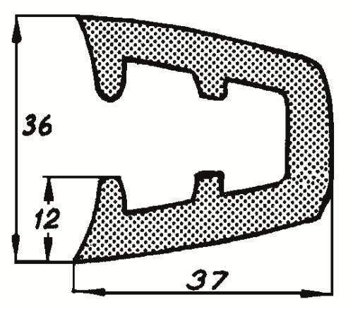 Relingslist Rl 83 Svart 20M