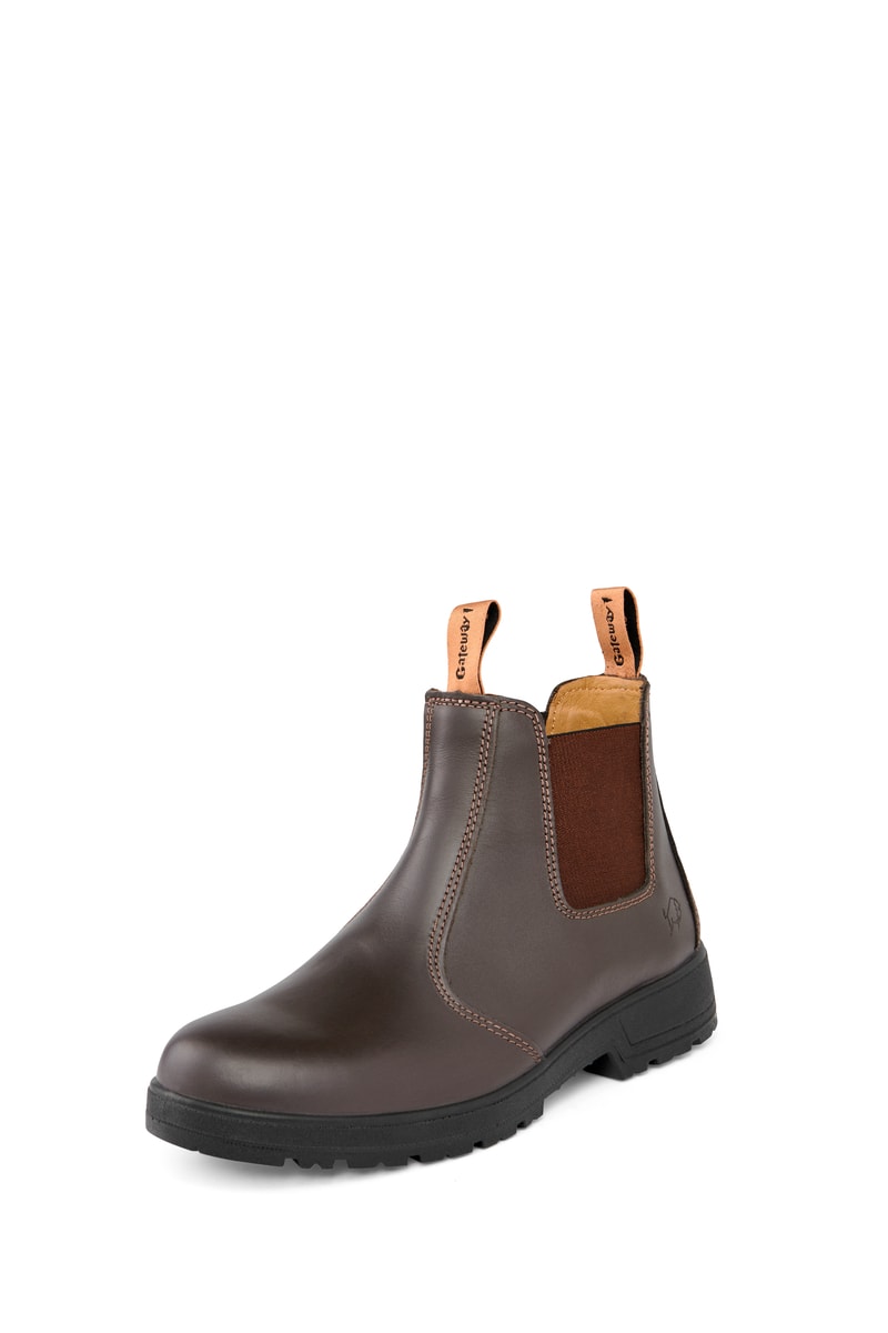 Gateway1 SD Lady 6" Pull-on Chelsea Boots Dam Coffee 43