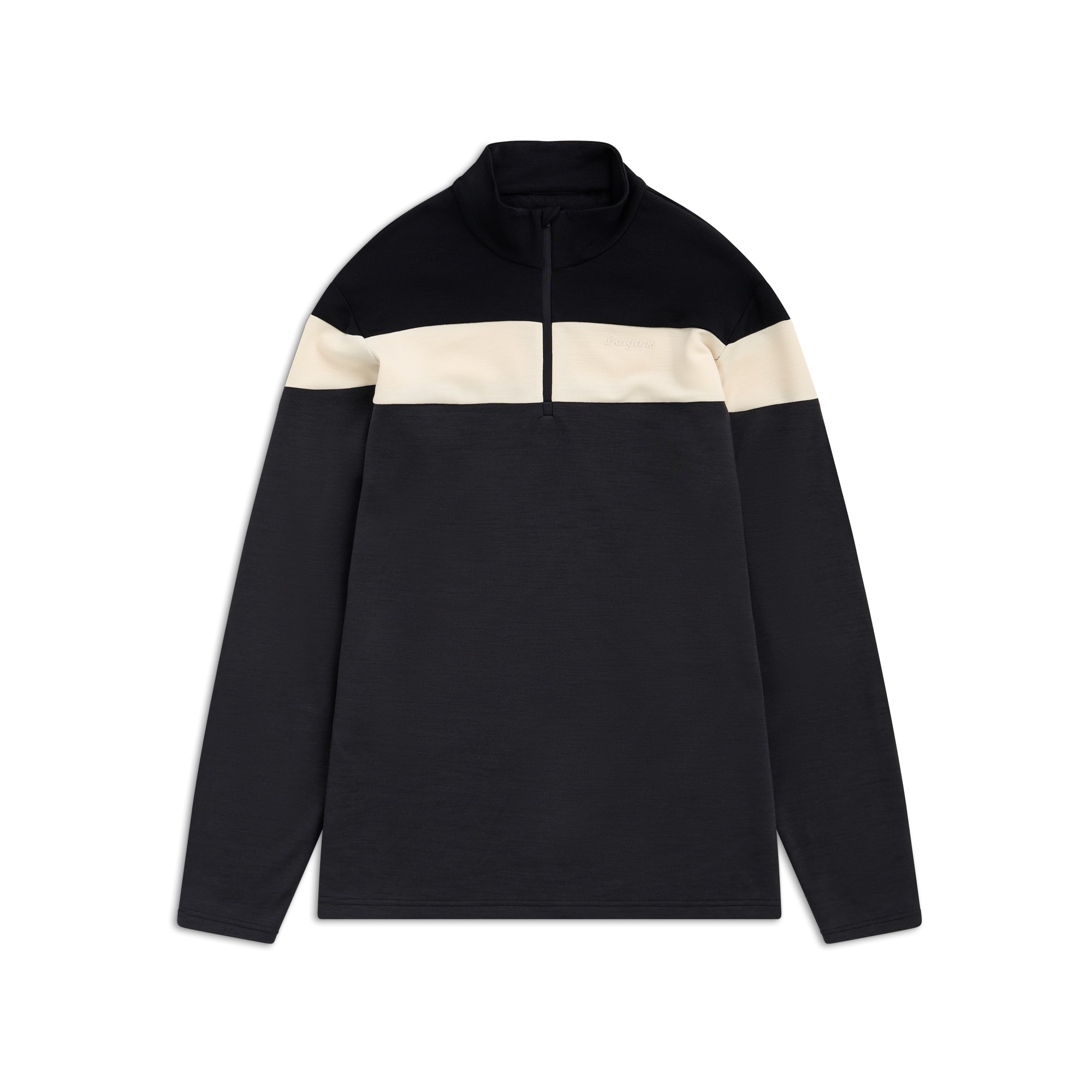 Bergans Uldal Half-Zip Ulltröja Herr Dark Shadow Grey/Black