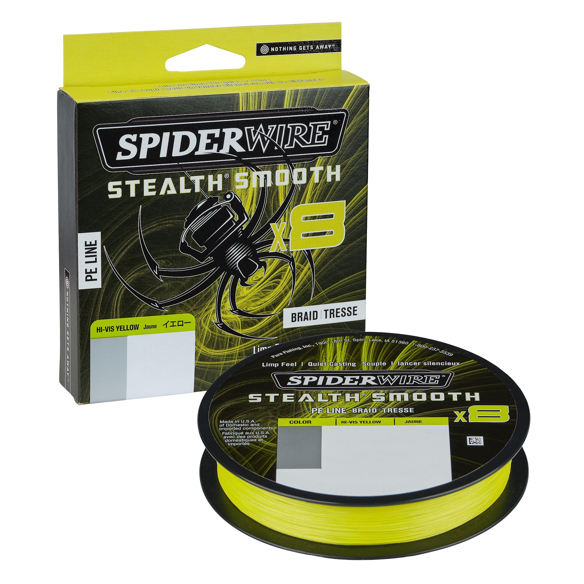 Spiderwire Stealth Smooth 8 Hi-Vis Yellow 150m Flätlina