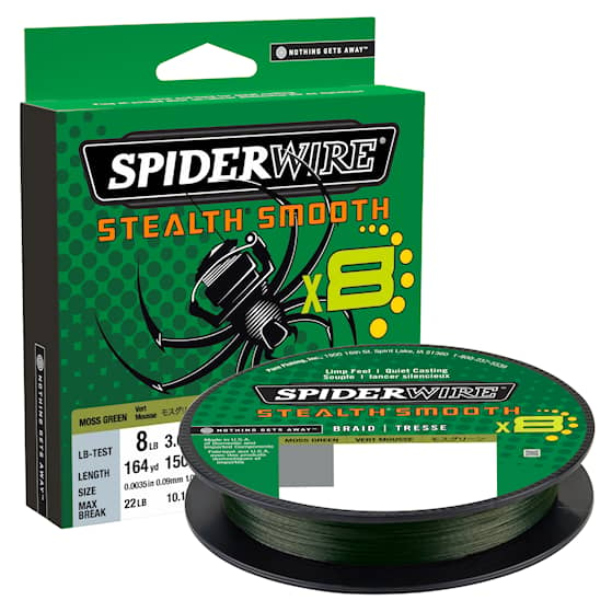 Spiderwire Stealth Smooth 8 Moss Green 150m Flätlina