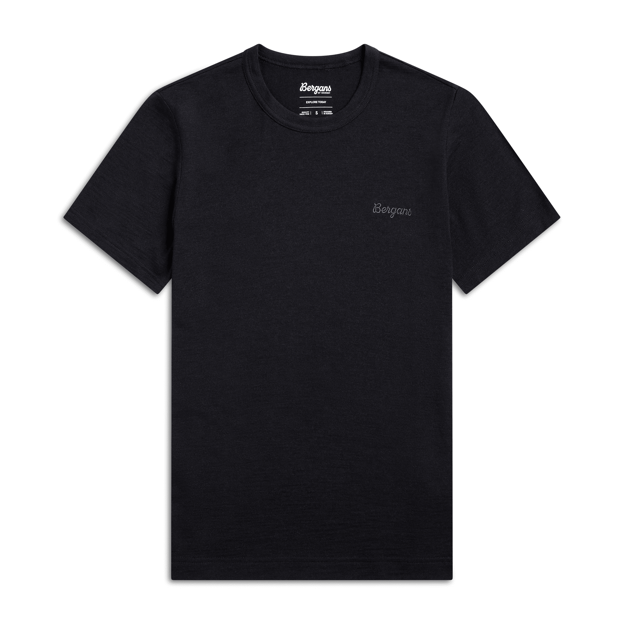Bergans Logo Merino T-shirt Dam Navy Blue