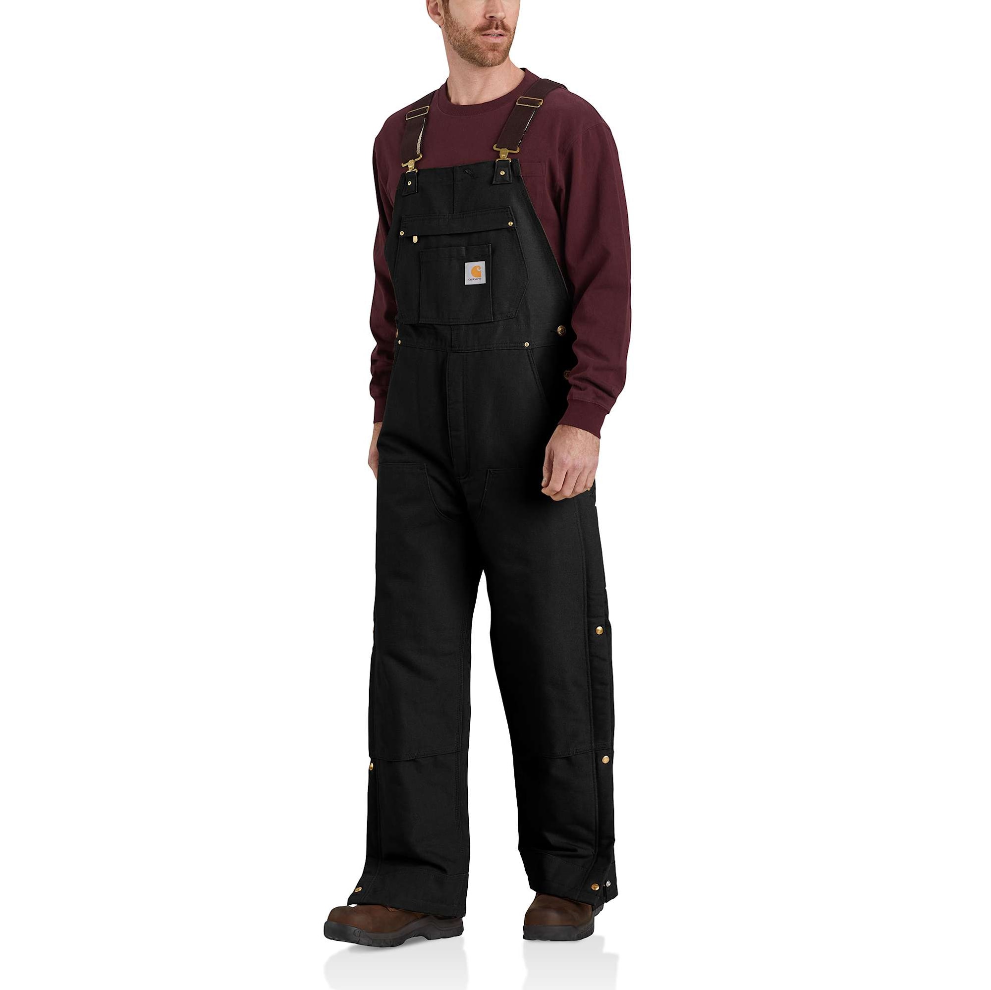 Carhartt Insulated Bib Overall Herr Black XXL