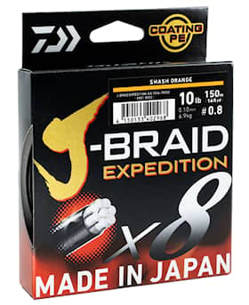 Daiwa J-BRAID Expedition X8E 0.06ｍｍ 150m Smash Orange