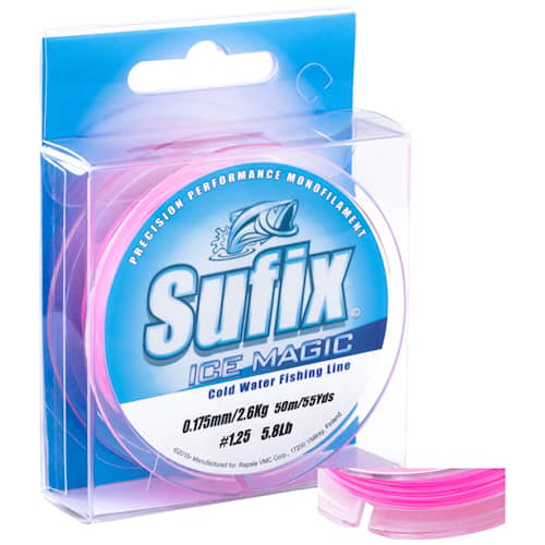 Sufix Ice Magic 0,30 mm 50 m Neon White/Pink