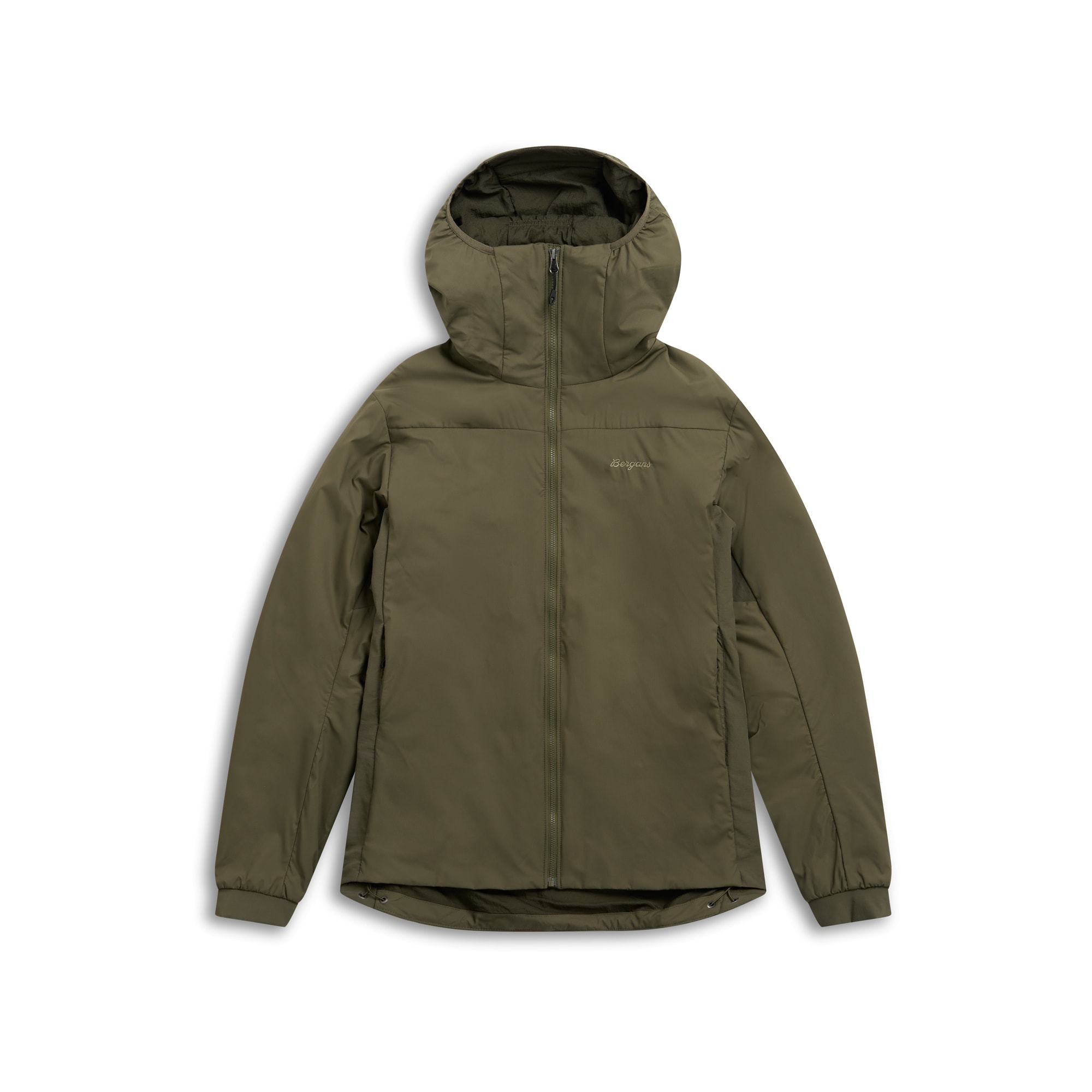 Bergans Holo Insulated Hood Jacka Herr Dark Green Mud