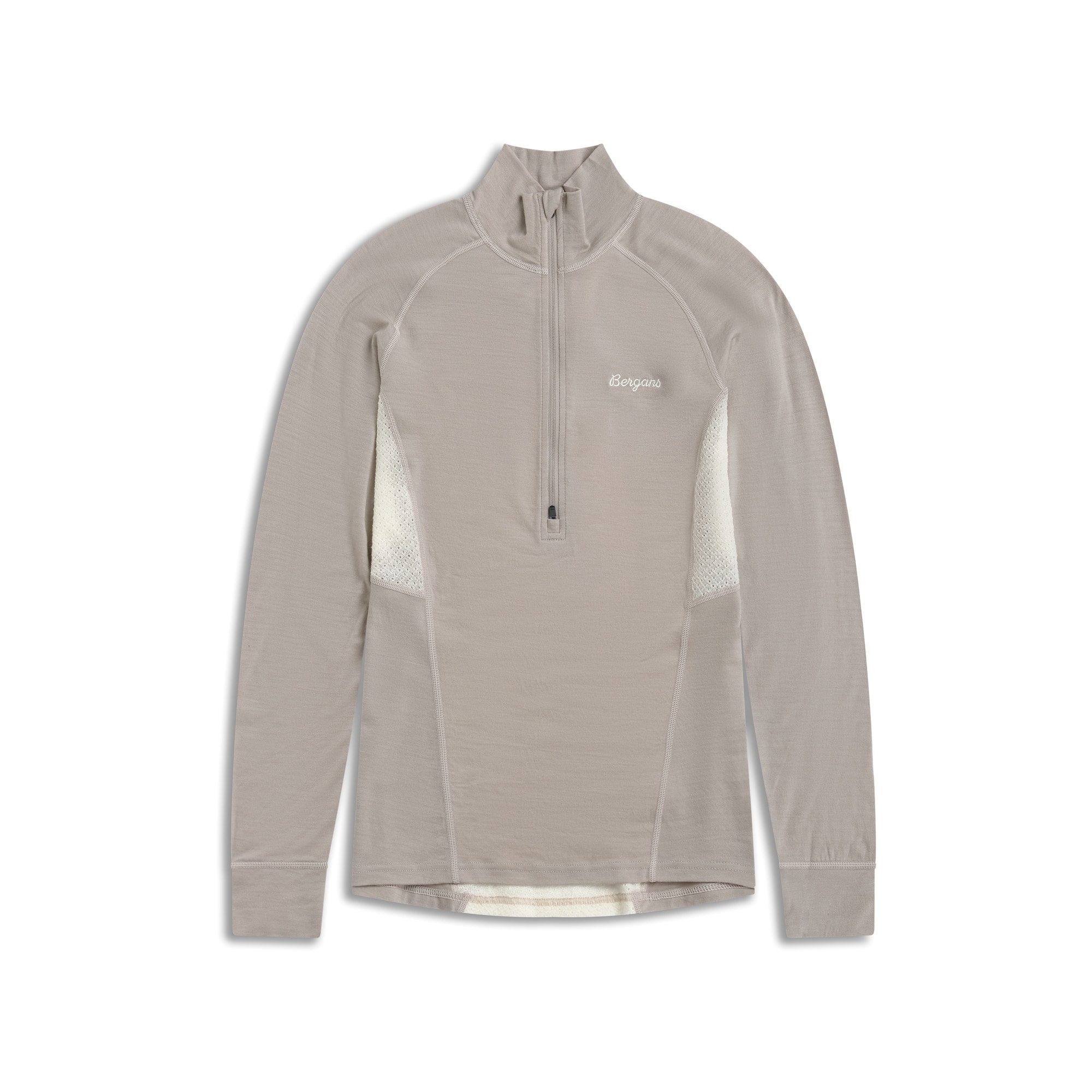 Bergans Inner:Pure Merino Half-Zip Underställströja Dam Sandstone