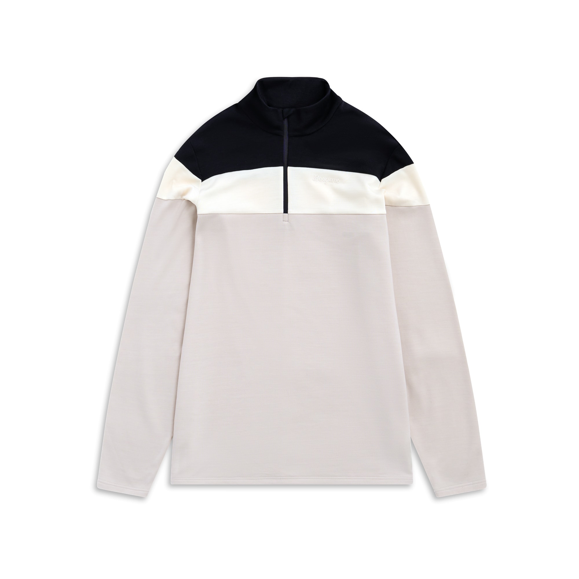 Bergans Uldal Half-Zip Ulltröja Herr Bone White/Black