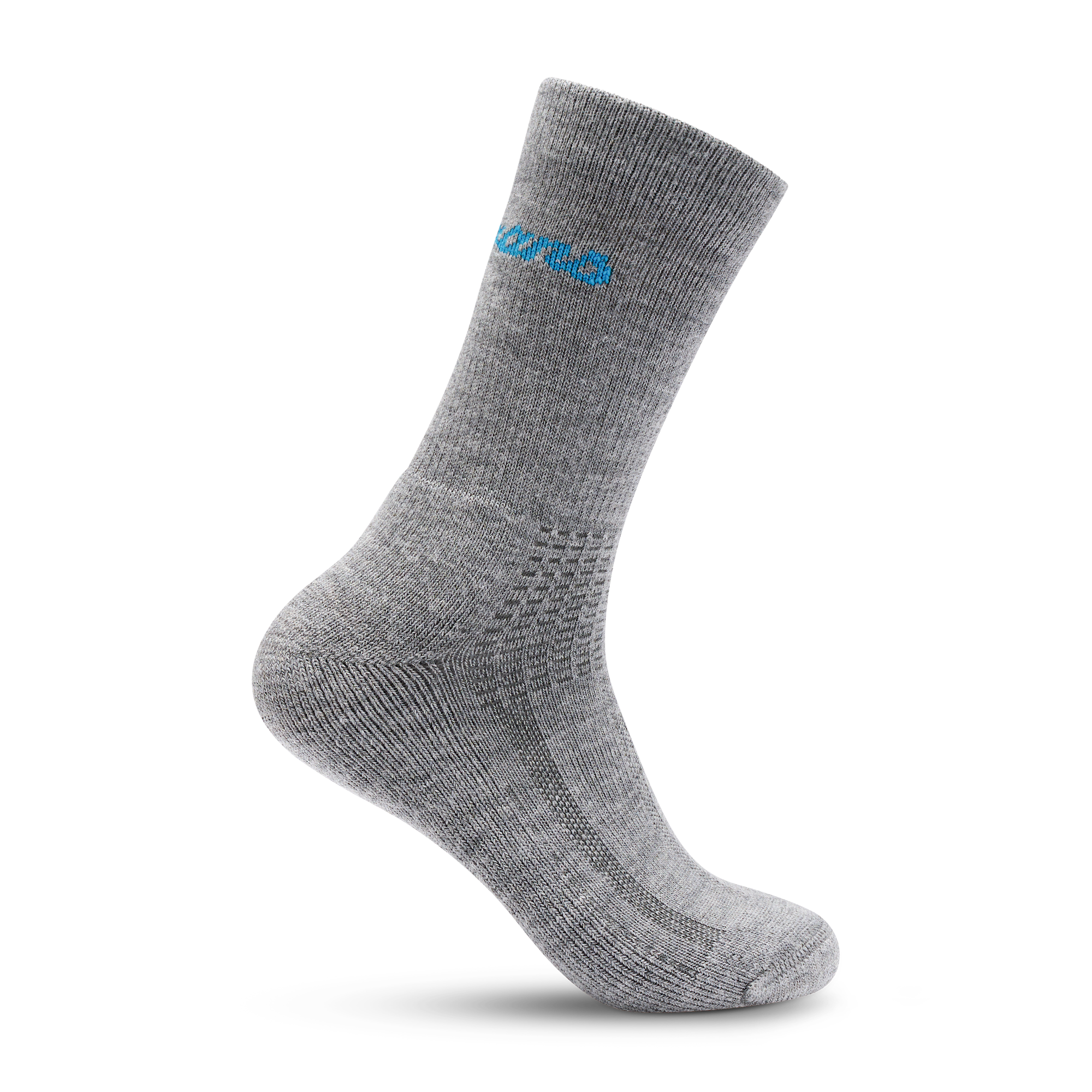Bergans Allround Mid Socka Merinoull Solid Grey/Aqua Lagoon 44-47