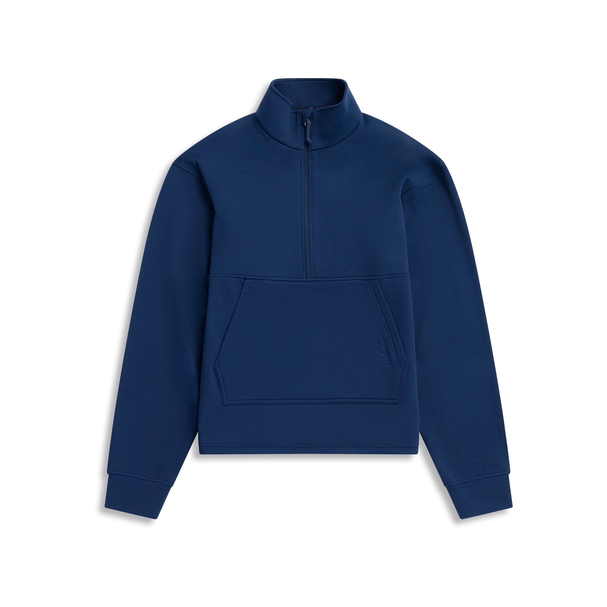 Bergans Midtli Midlayer Cropped Half-Zip Dam Navy Blue