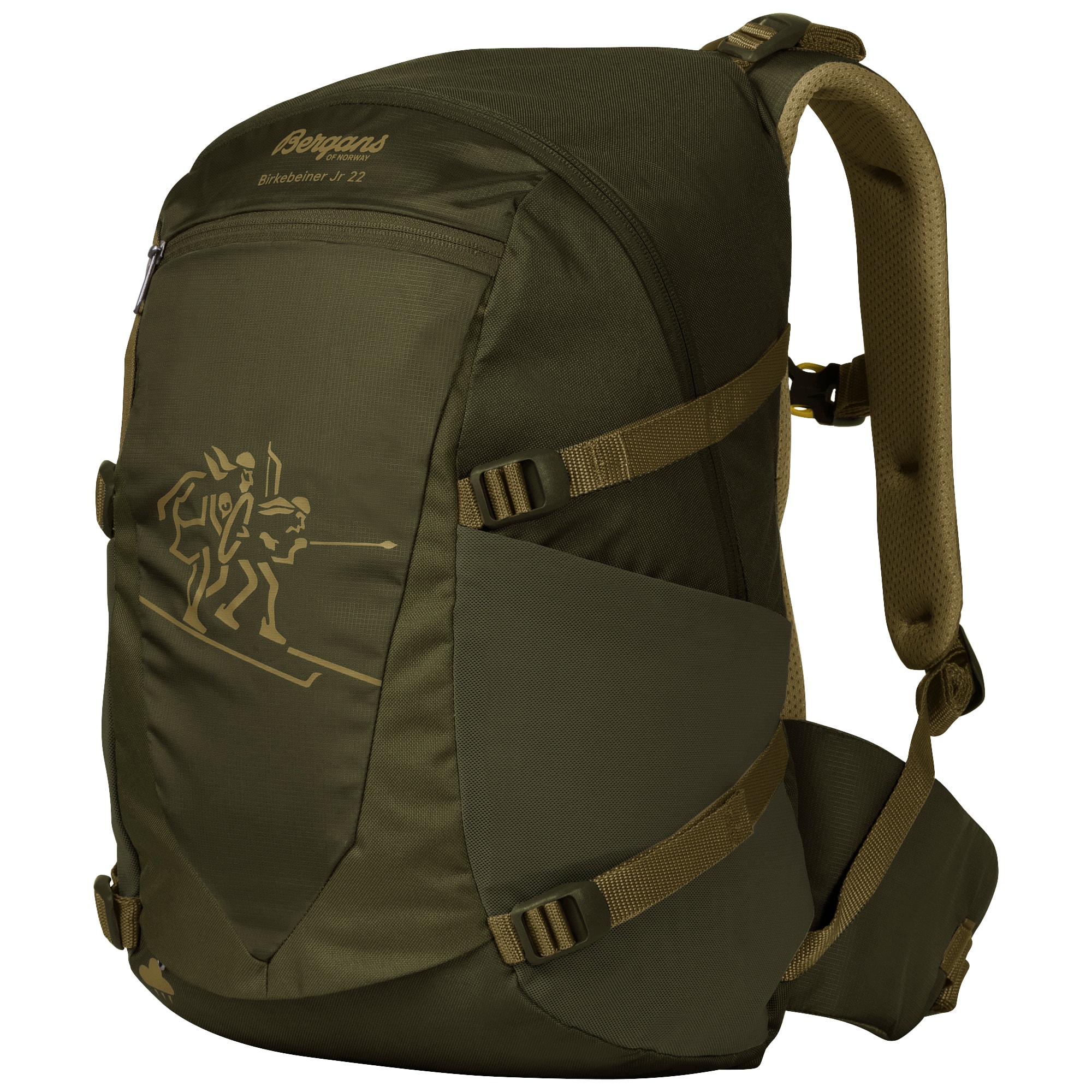 Bergans Birkebeiner Jr 22L Ryggsäck Junior Dark Olive Green/Olive Green