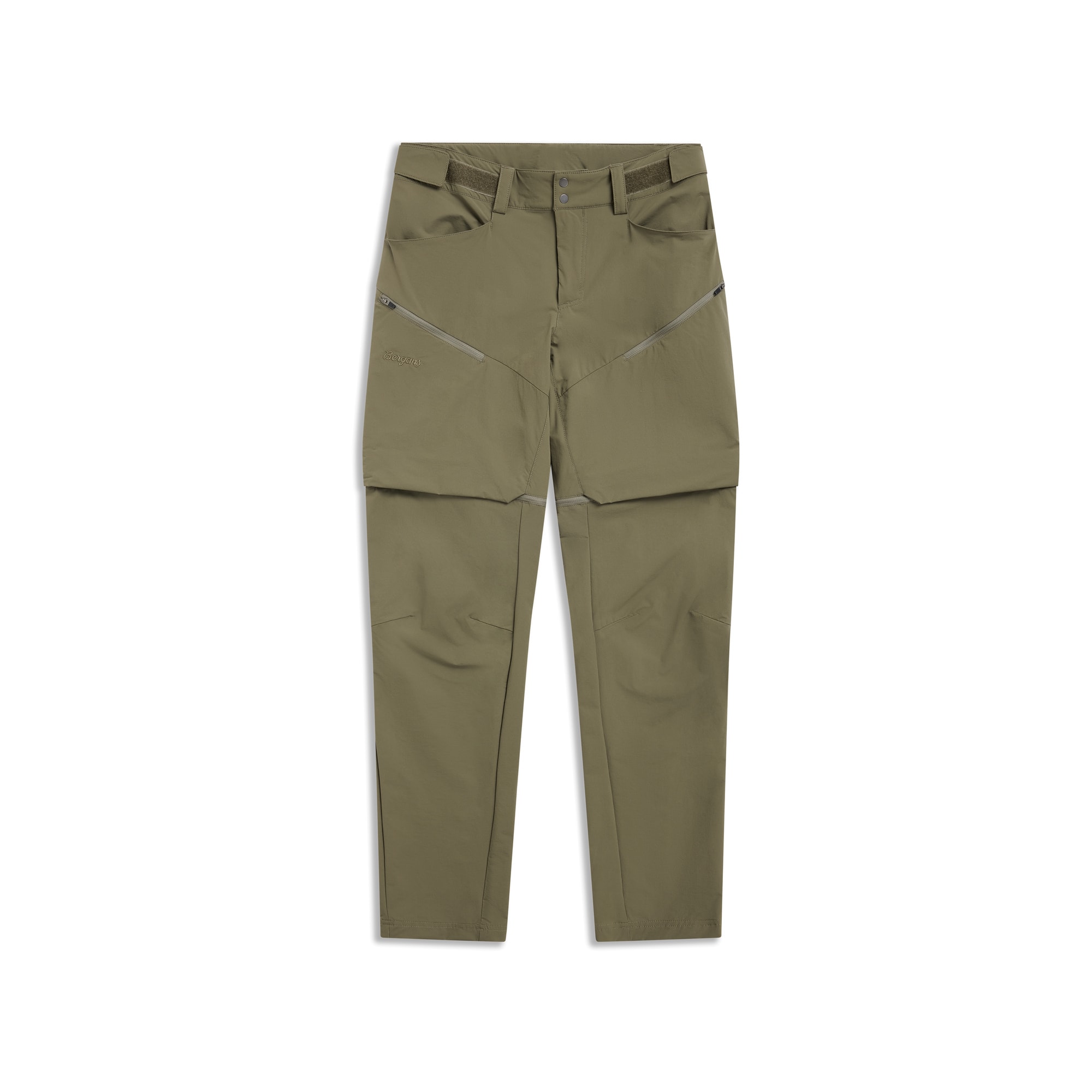 Bergans Convertible Zip-Off Softshellbyxor Dam Green Mud 44