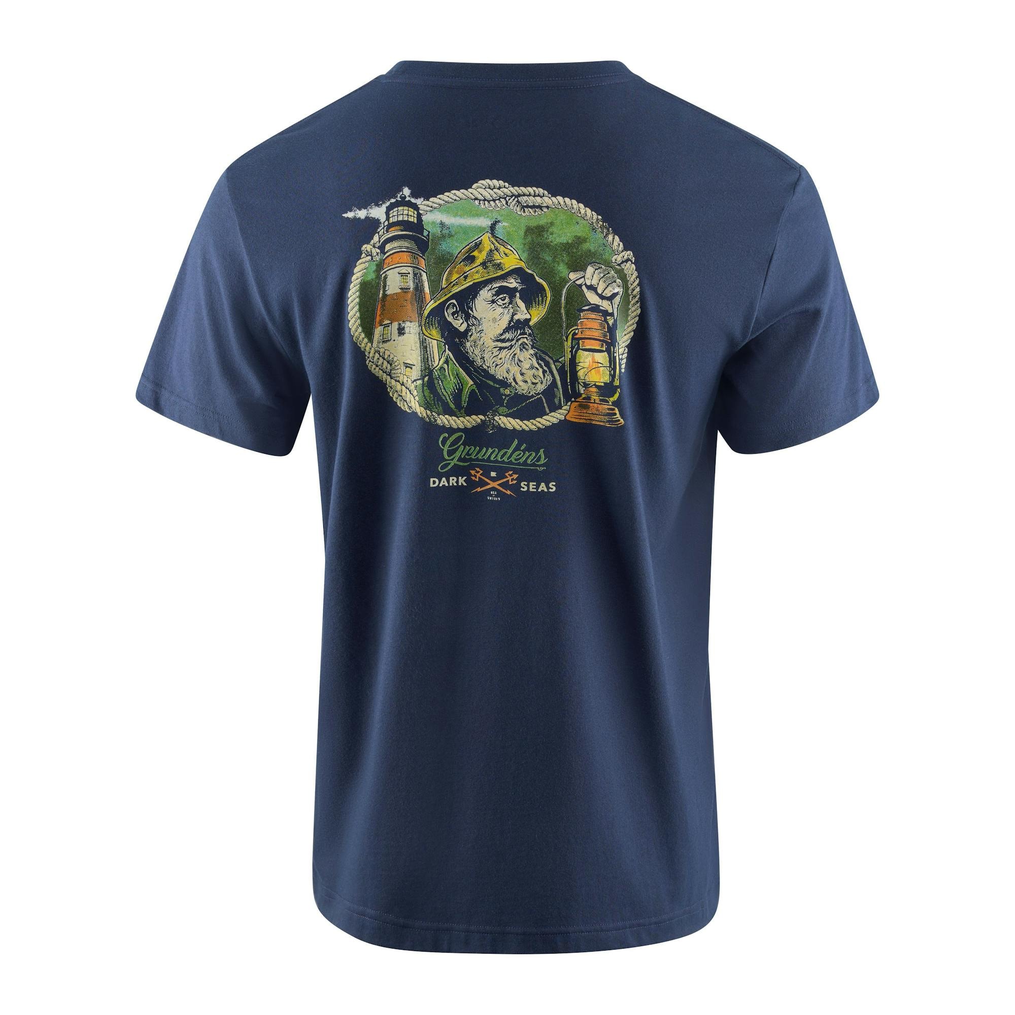 Grundens Dark Seas X Grundens Watchman SS T-Shirt Herr Dark Navy M