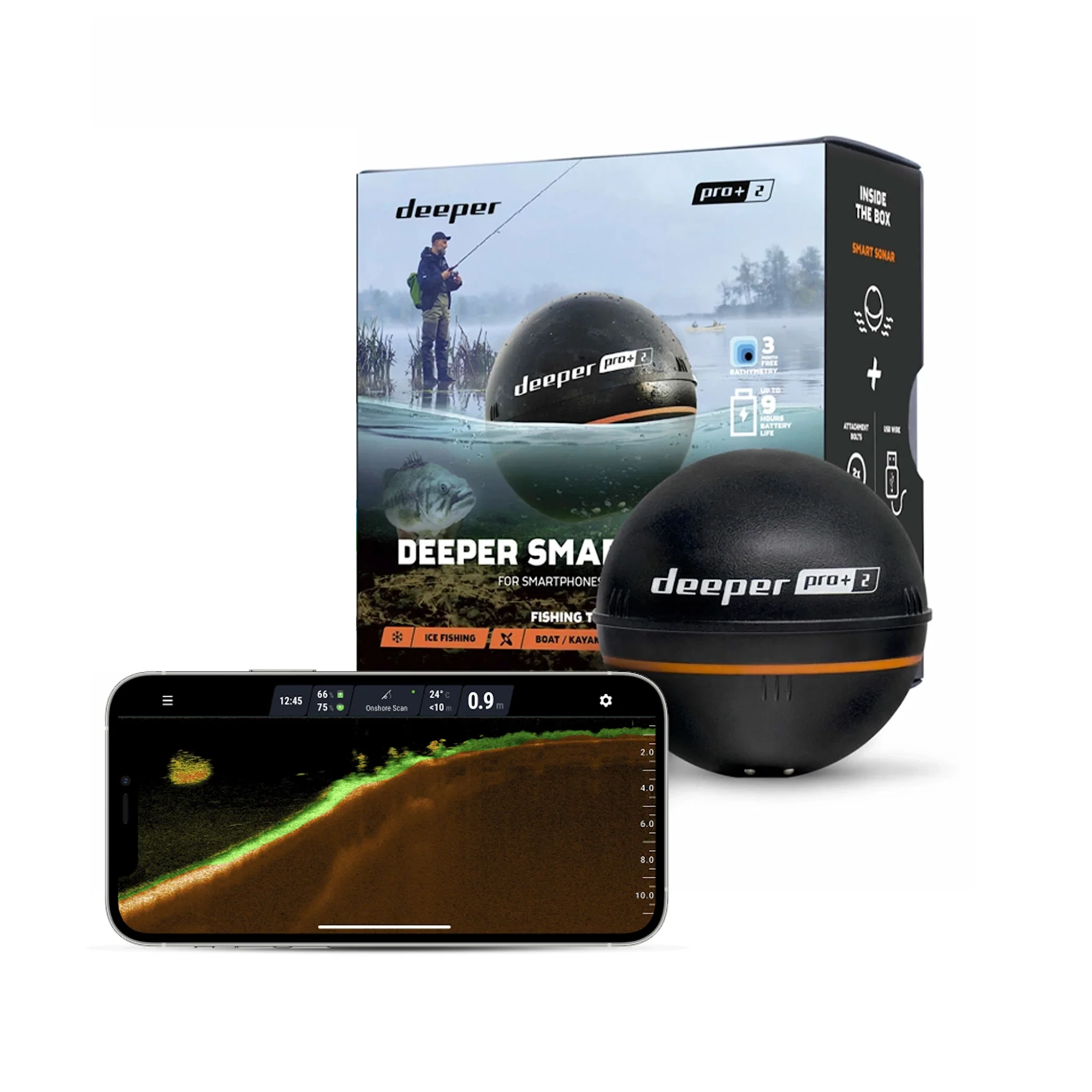 Deeper Smart Sonar PRO+ 2.0 Portabelt Ekolod