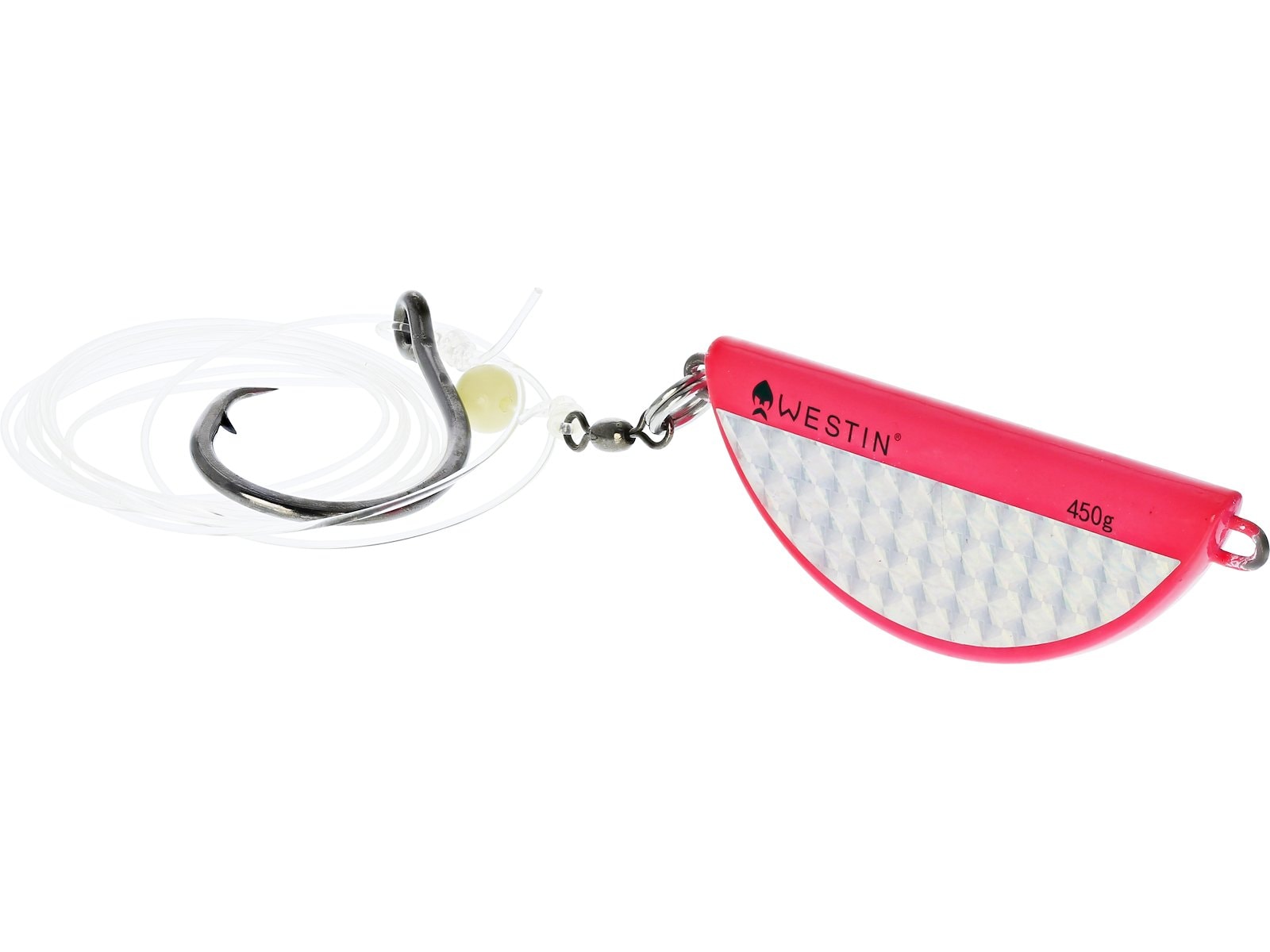 Westin Halibut Anti Twist Rig Circle Hook 350G Orange Flash