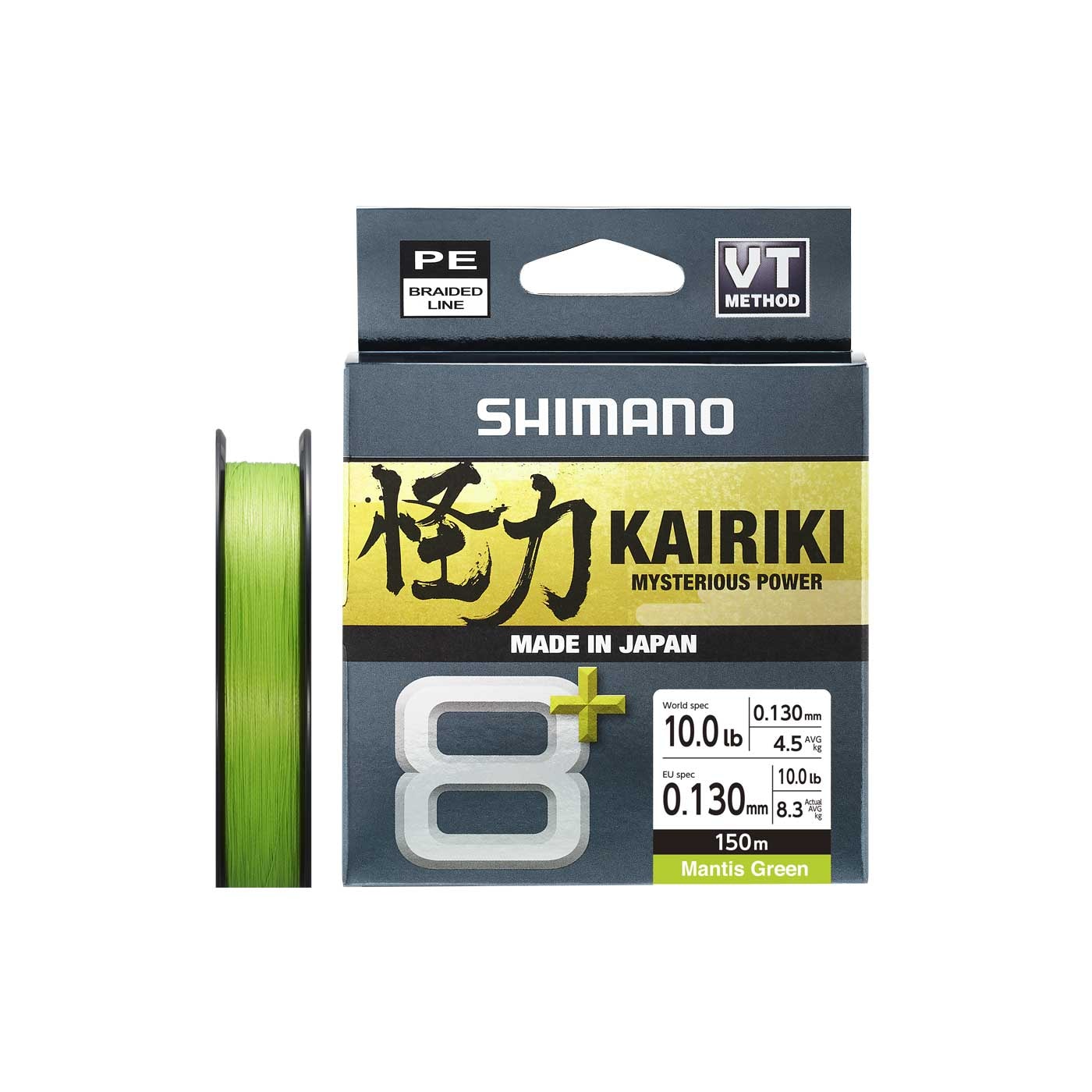 Shimano Line Kairiki 8+ 150m 0.13mm 9,1kg Mantis Green -