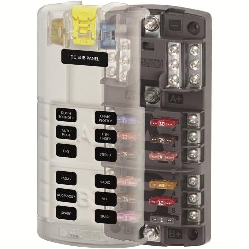 Blue Seas systems Säkringsbox 2X6 Säkringar