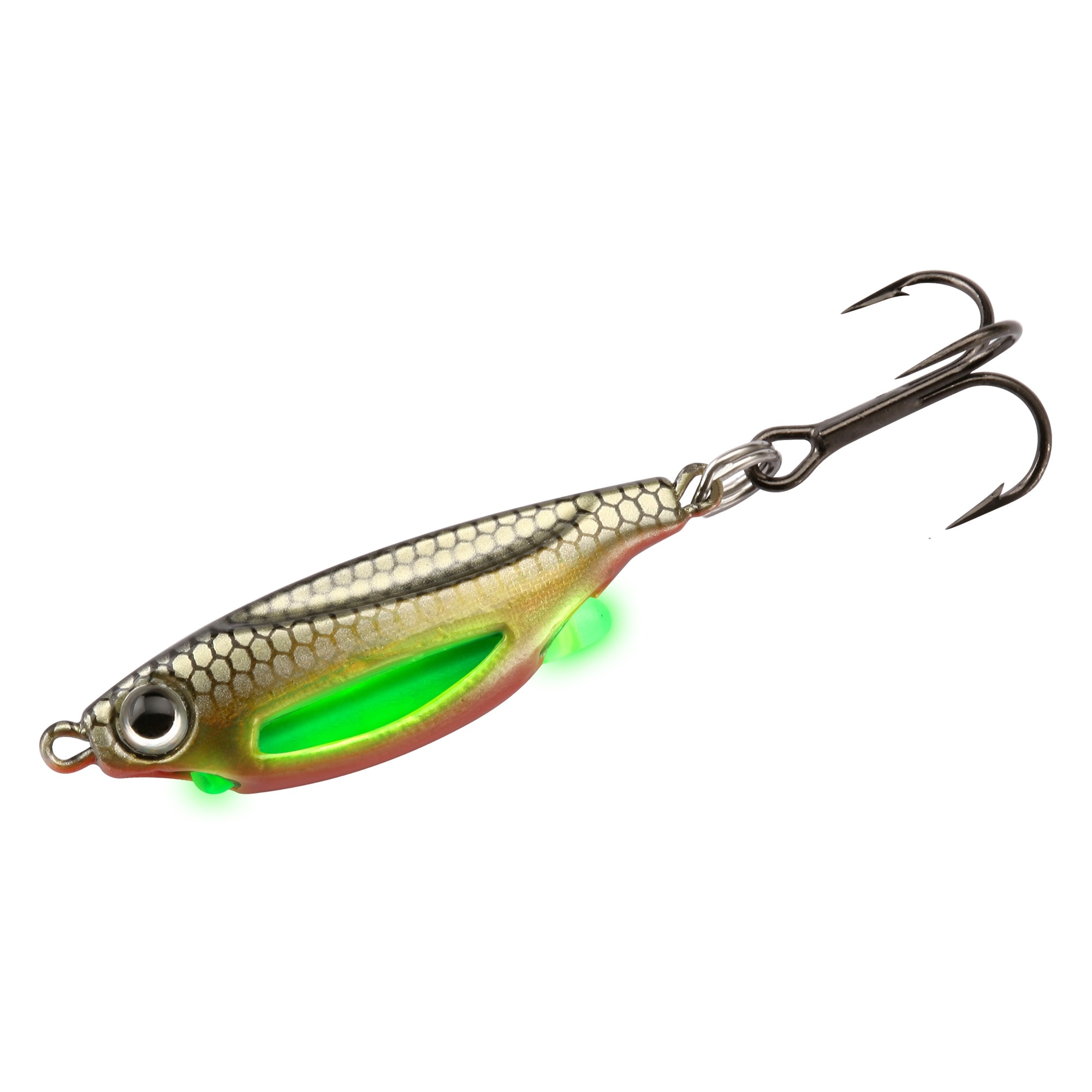 Flash Bang Jigging Rattle Spoon 12 g Golden Shiner
