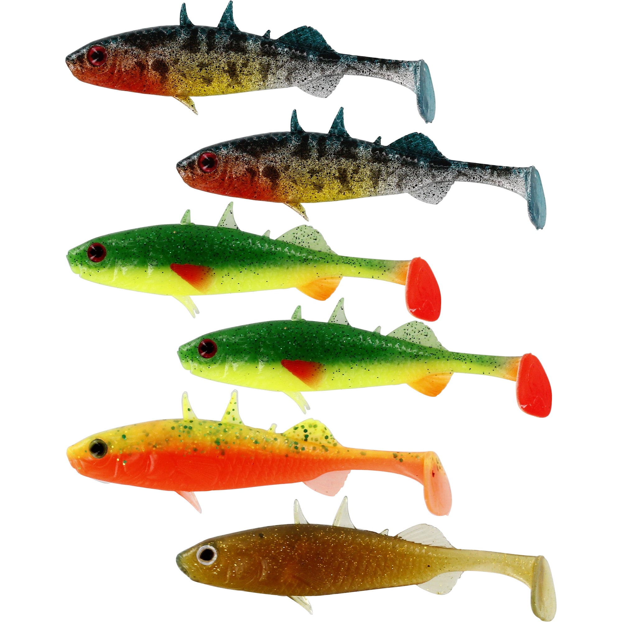 Westin Jig Stanley the Stickleback 7,5 cm Dark Water Mix 6-pack