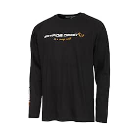 Signature Logo Long Sleeve T-Shirt S Black Caviar