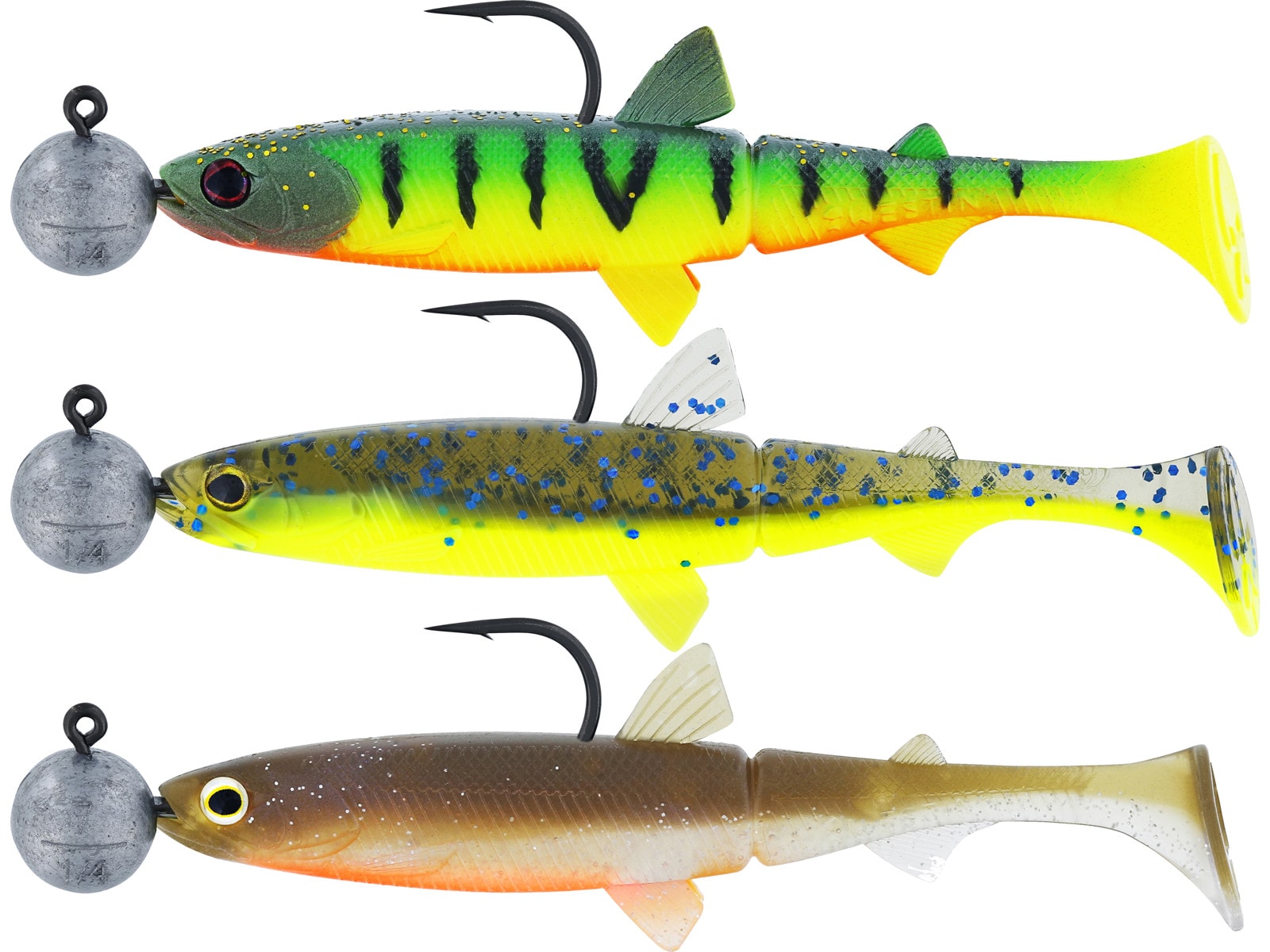 Westin Hypoteez Shadtail R 'N R 6,5Cm 3G #4 Clear Water Mix 21 3Pcs