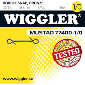 Wiggler Dubbel Snap 1/0 5-pack