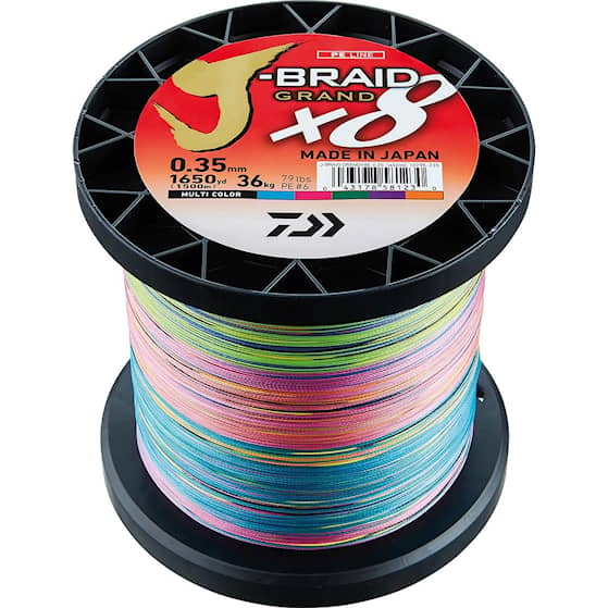 Daiwa J Braid Grand X8 0,28mm 1500m Multi Coloured 58LB
