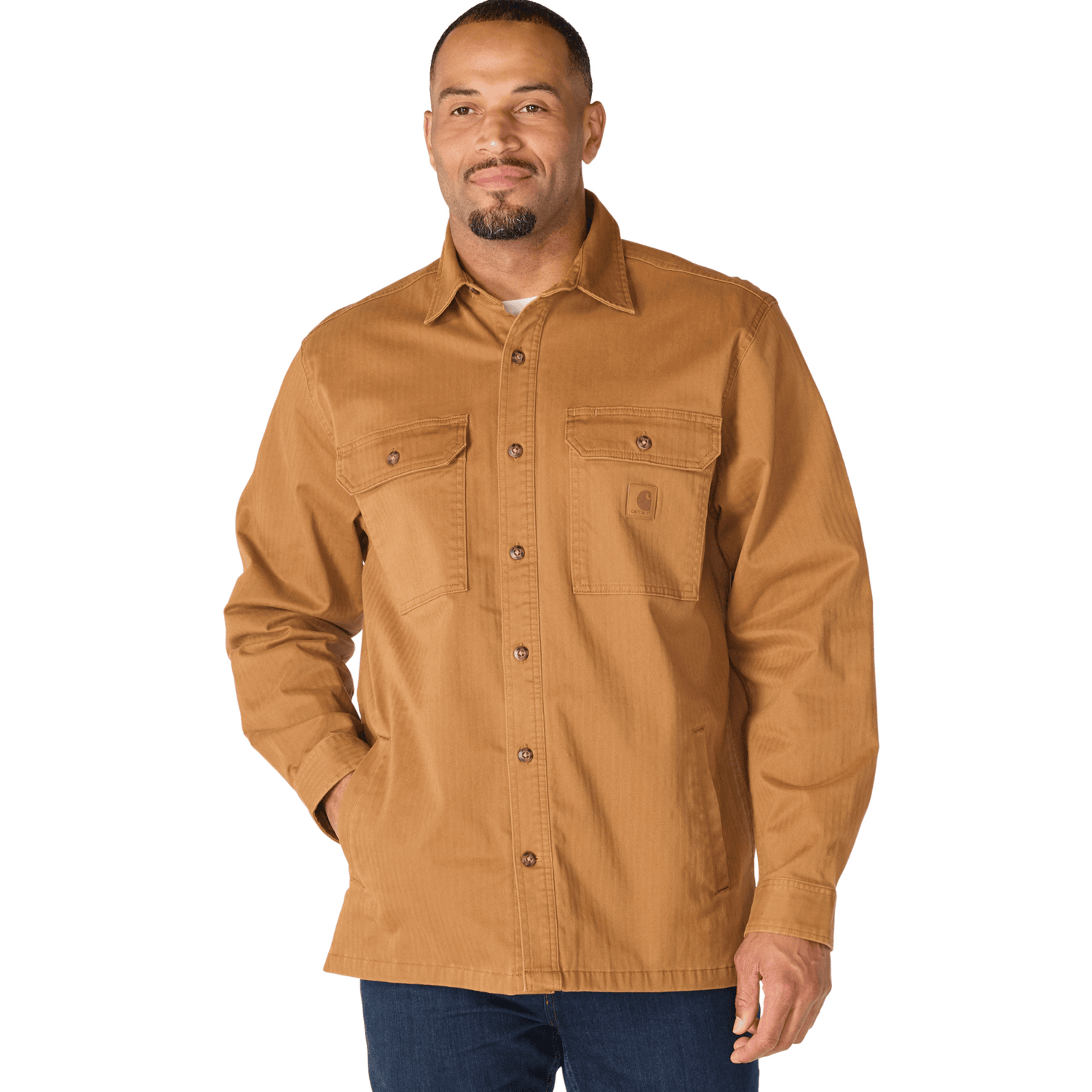 Carhartt Newcastle Overshirt Herr Carhartt Brown 2XL