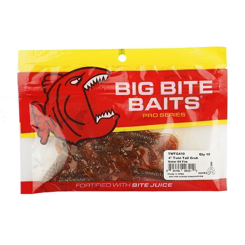 Twin Tail Grub 4" 7cm 073 Orange/Yellow 10-pack