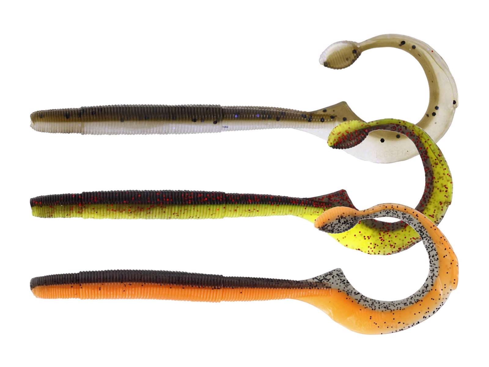 Ned Worm Curl 12cm 3g Dark Water Mix 5-pack
