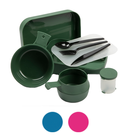 5etta Tallrikslåda Komplett Rosa