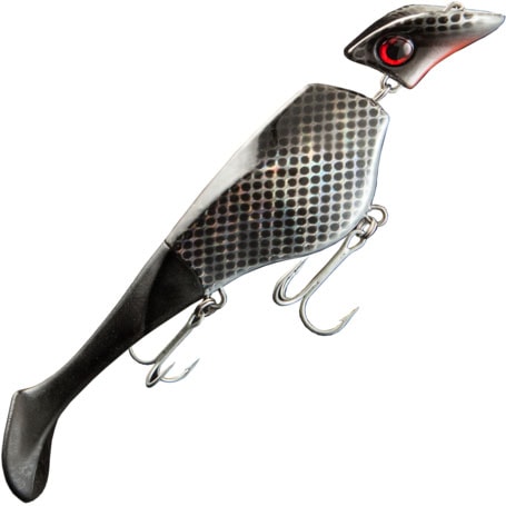 Headbanger Shad 22 cm Sinking Black Metal