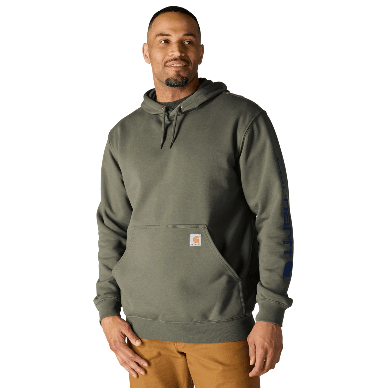 Carhartt Iconic K288 Logo Tröja Herr Dusty Olive 2XL