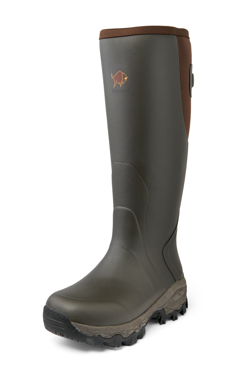 Gateway1 Moor Country Lady 17" 3mm side-zip Gummistövlar Dam Dark Brown