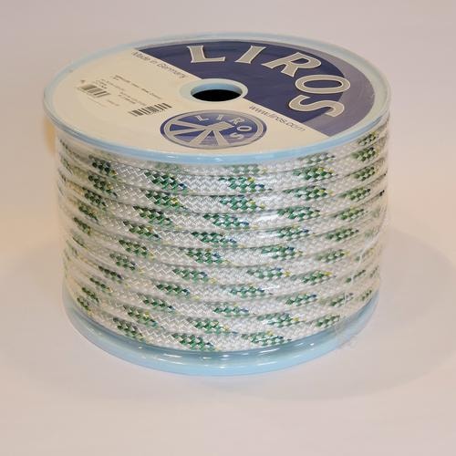 Liros Hercules 8mm 25M Vit/Grön