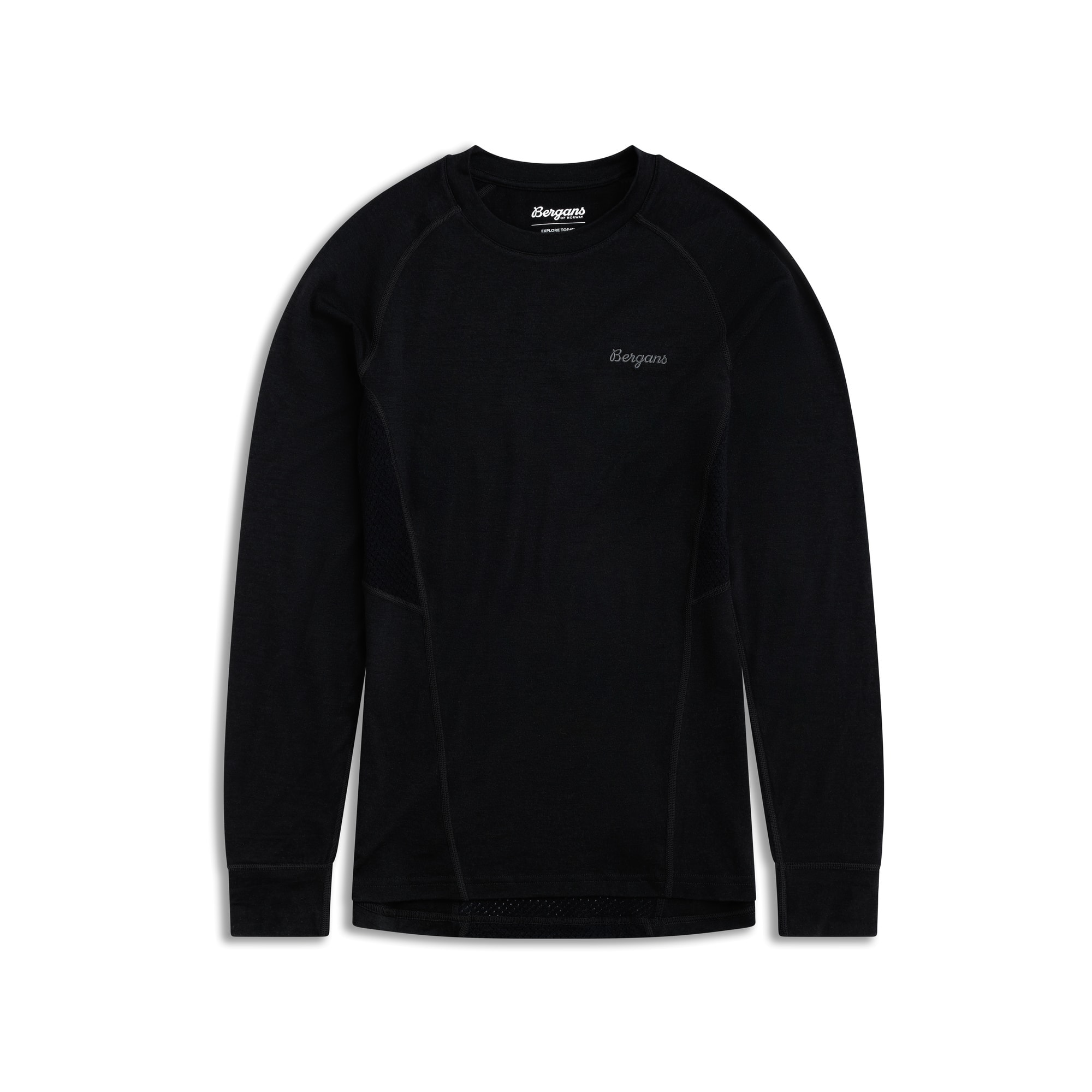 Bergans Inner:Pure Merino L/S Underställströja Dam Black