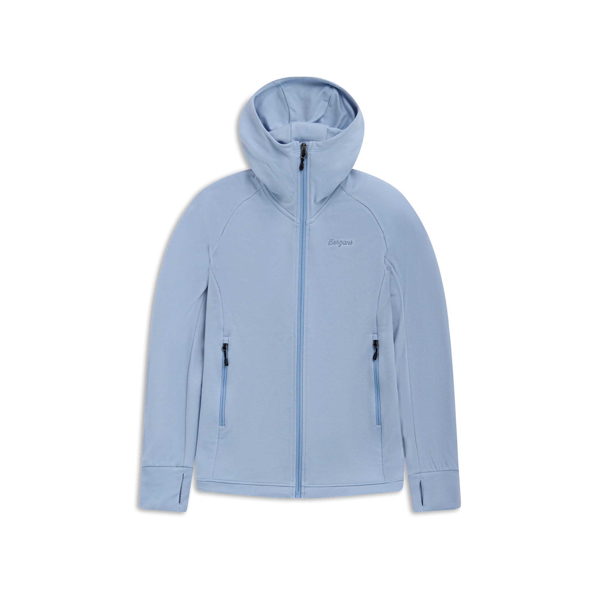 Bergans Rabot Merino Tech Midlayer Hoodie Dam Light Dusty Blue