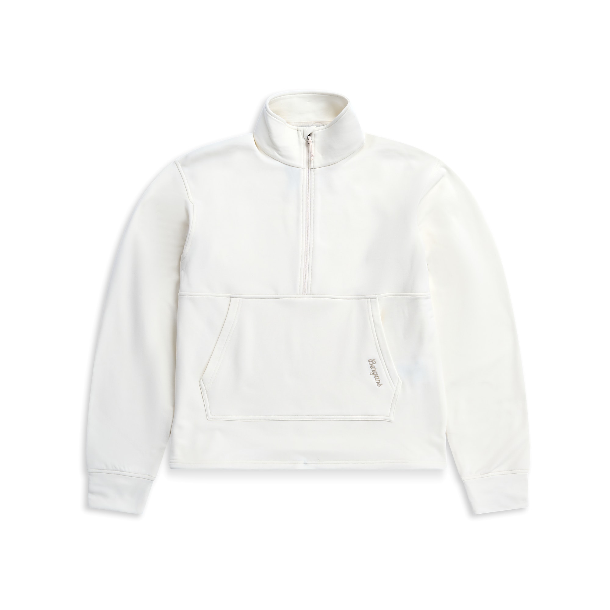 Bergans Midtli Midlayer Cropped Half-Zip Dam Vanilla White
