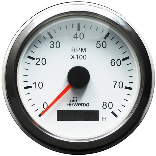 Wema Varvräknare 8000V 85mm Rf/Vit